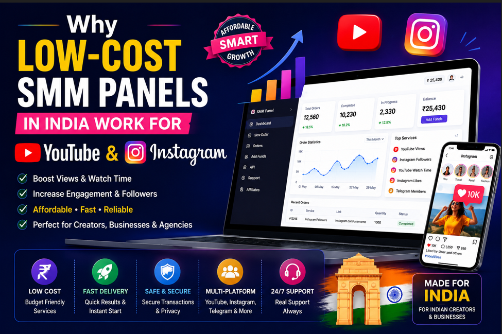 Why Low-Cost SMM Panels in India Work for YouTube & Instagram